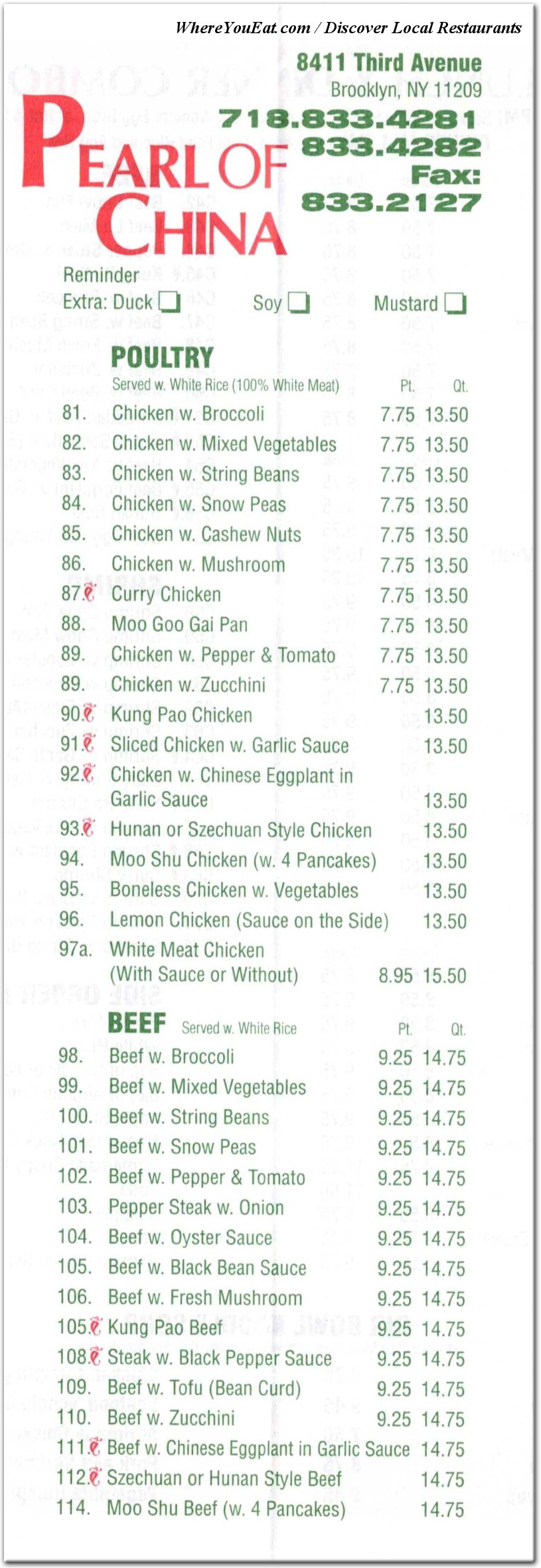 menu image