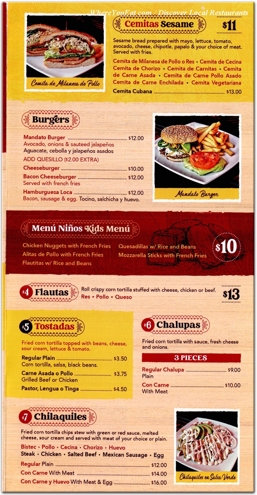 menu image