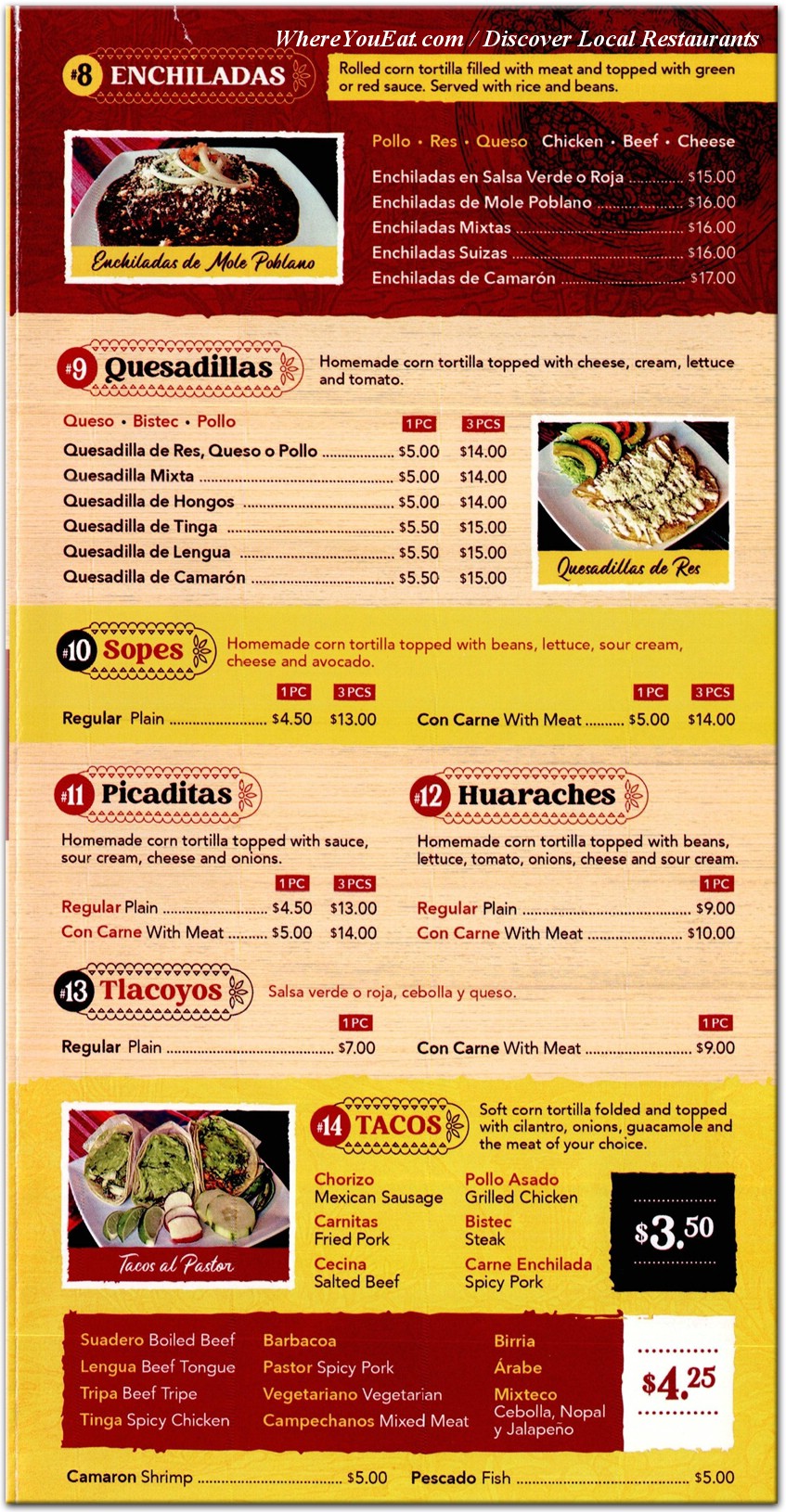 menu image