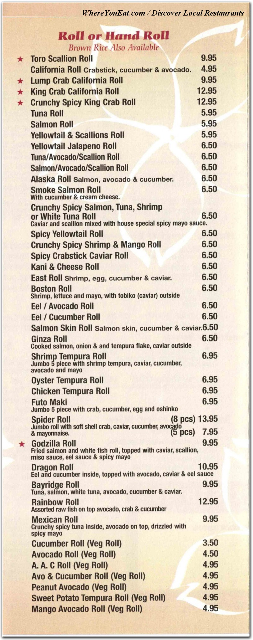menu image