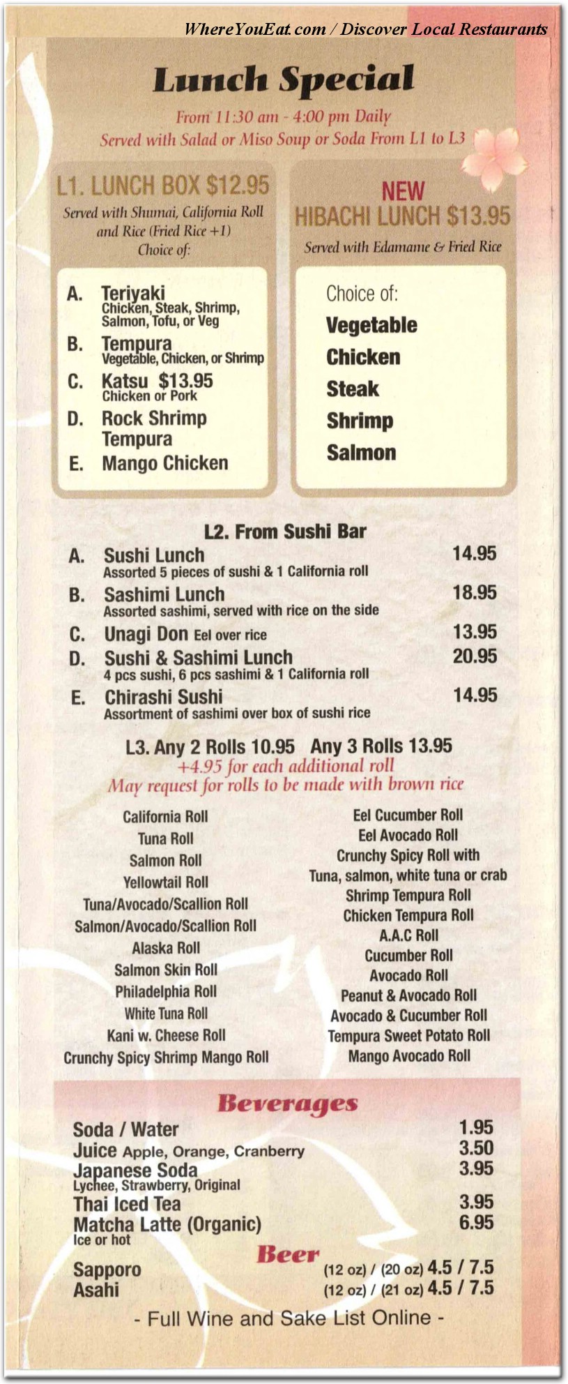 menu image