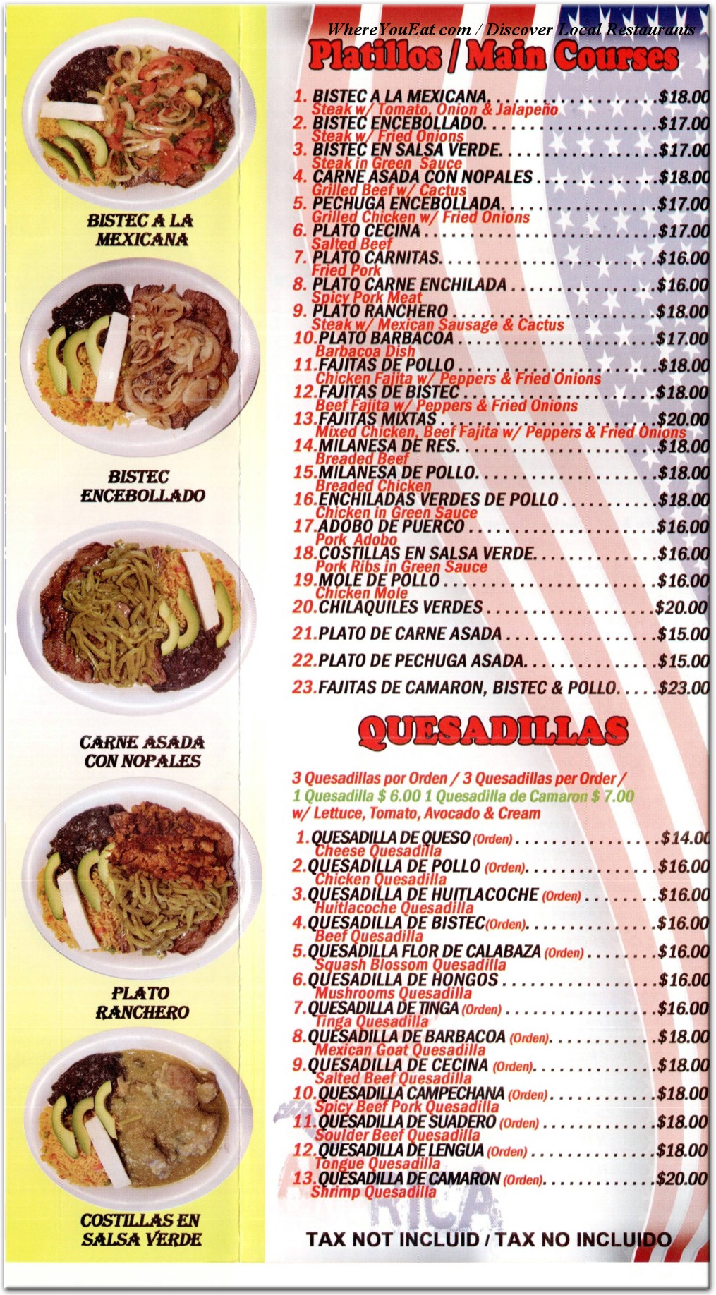 menu image