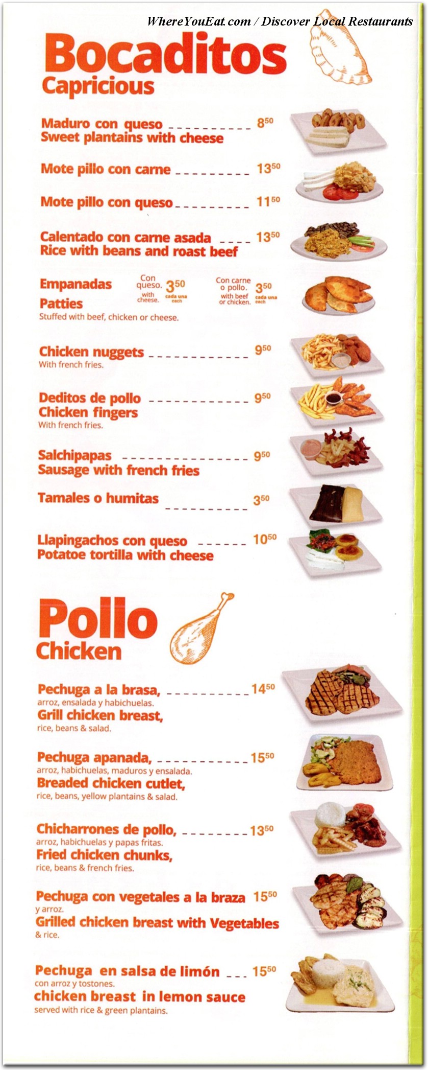 menu image