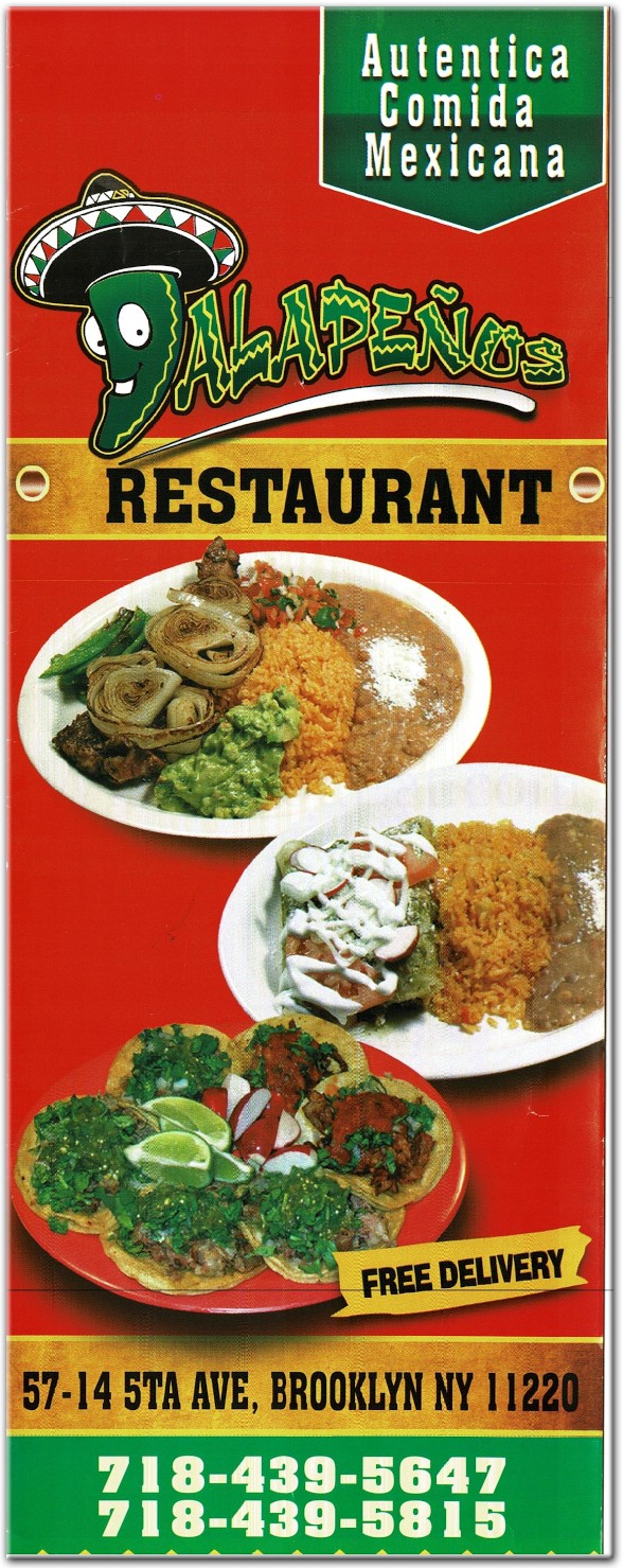 Jalapenos Restaurant in Brooklyn / Official Menus & Photos