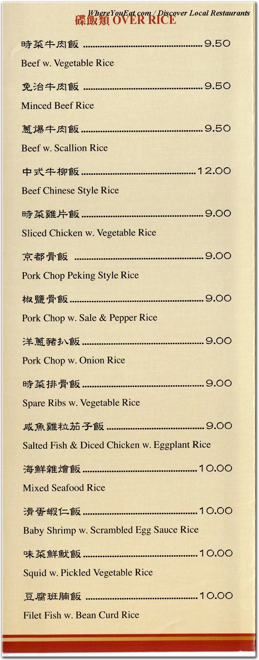menu image