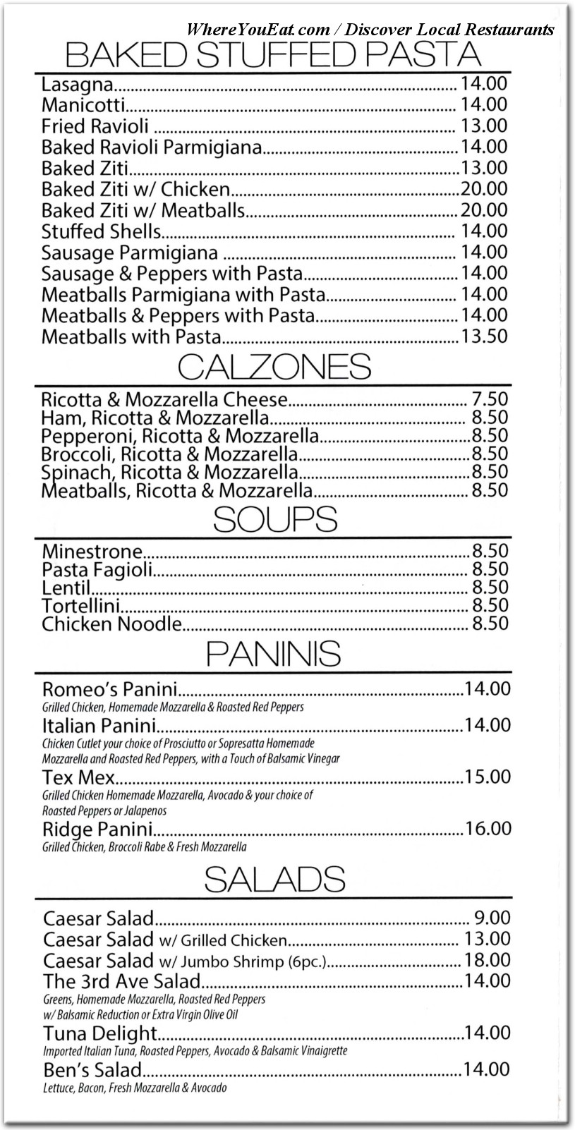 menu image