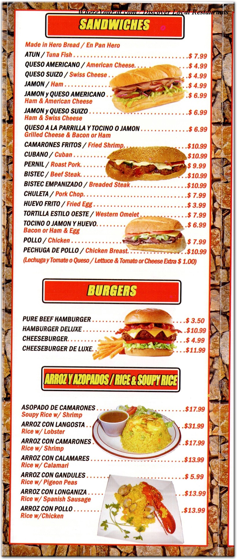 menu image