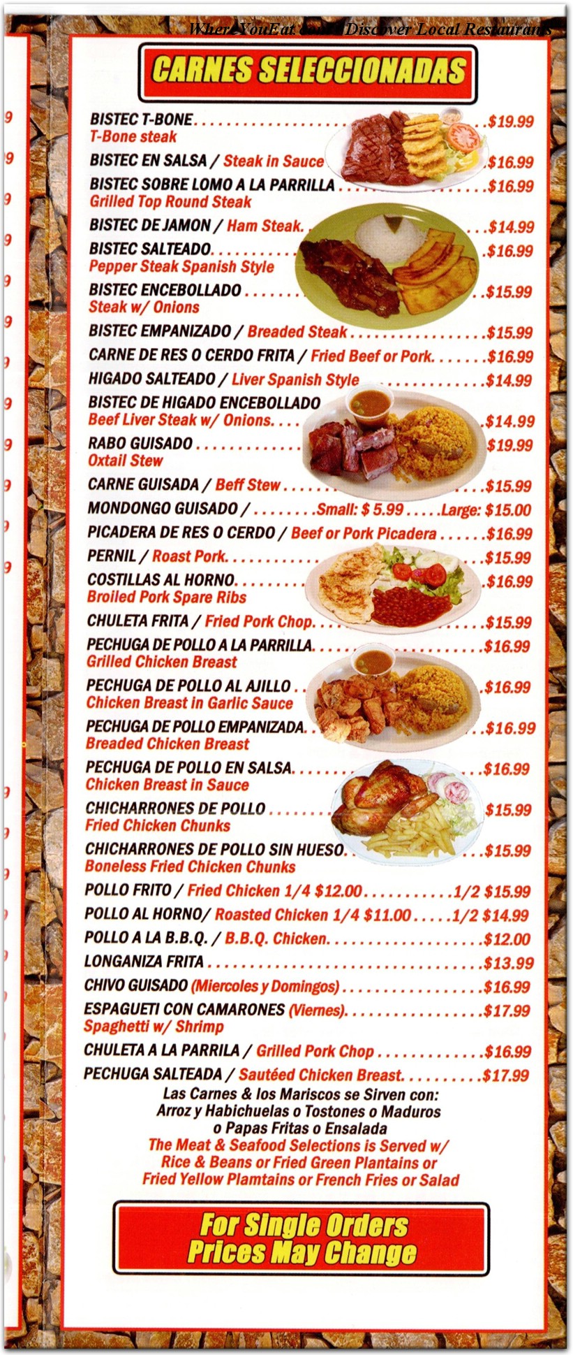 menu image