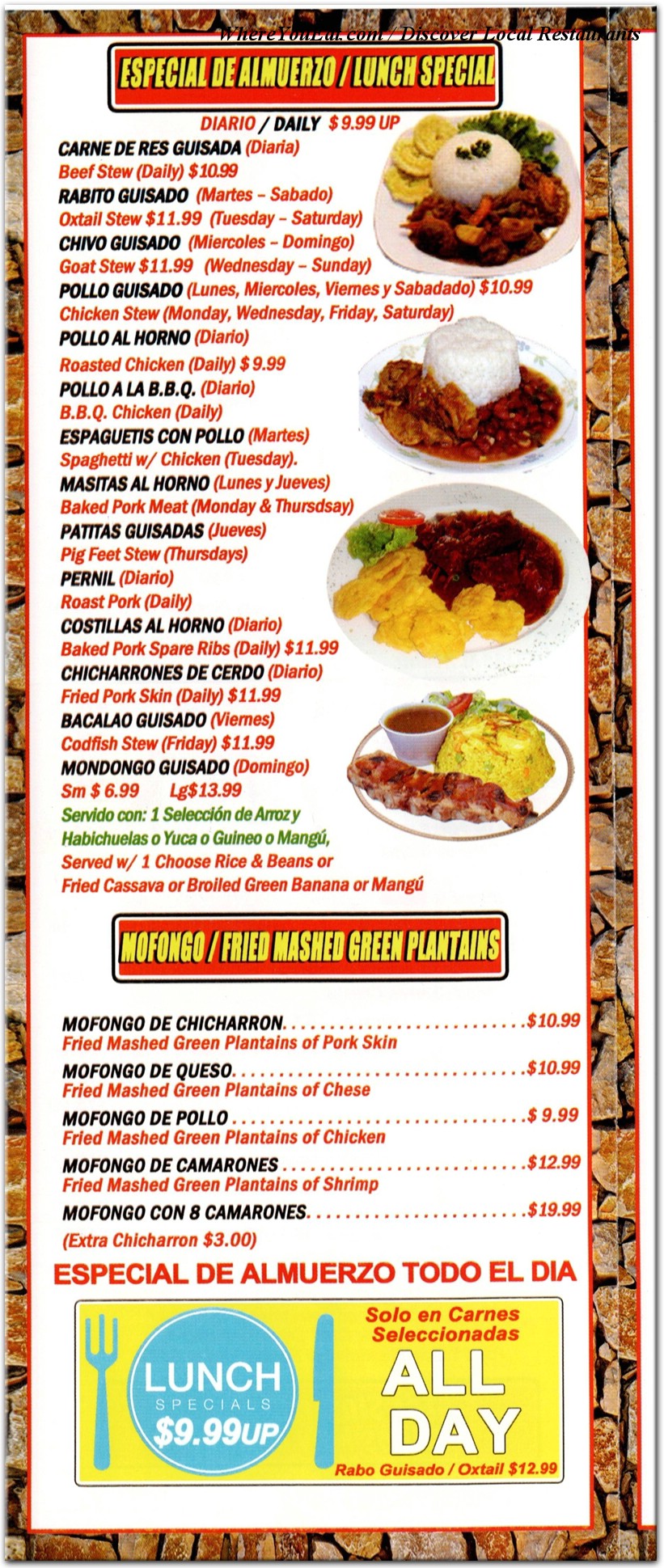 menu image