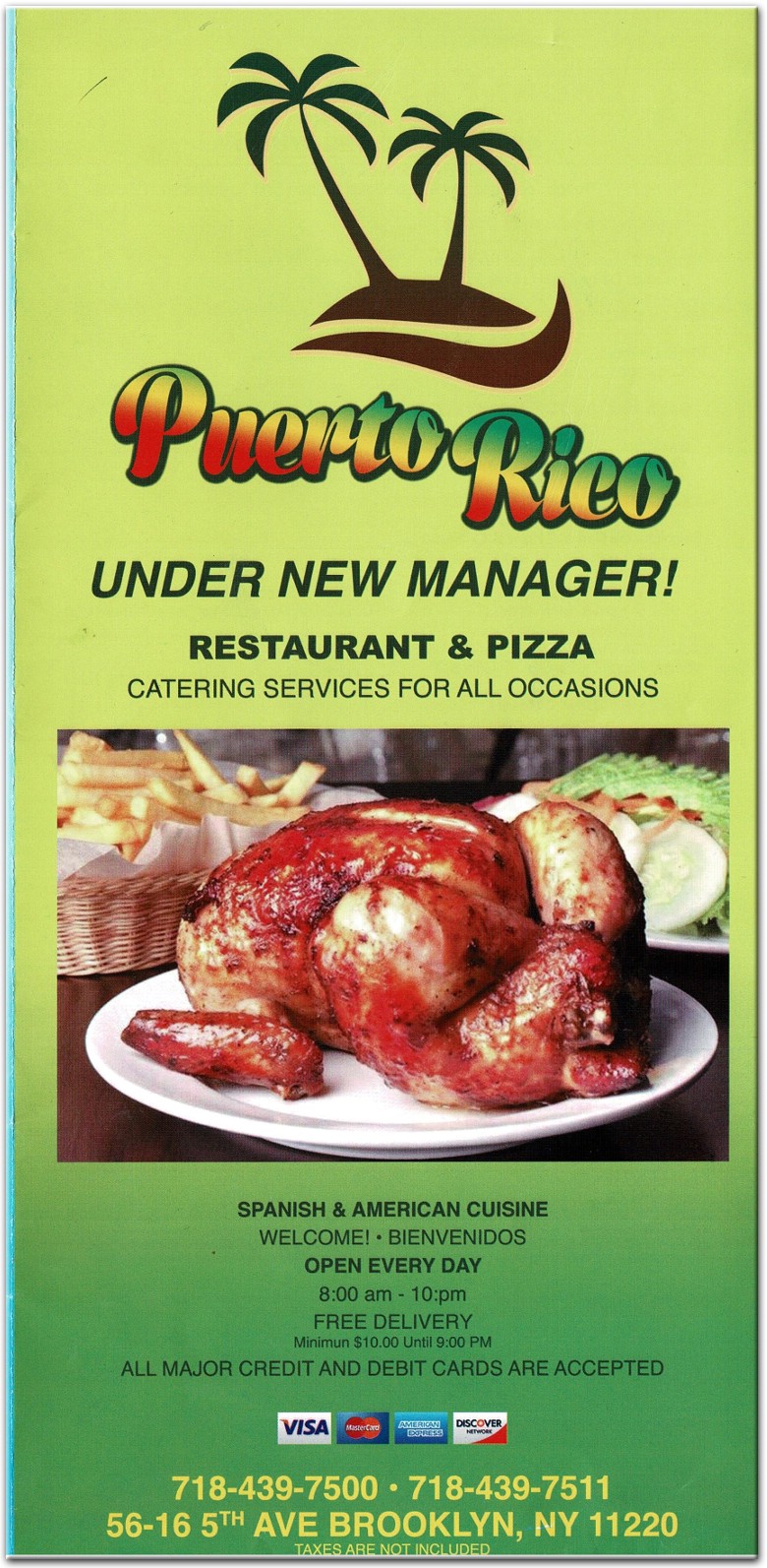 Puerto Rico Restaurant In Brooklyn Official Menus Photos