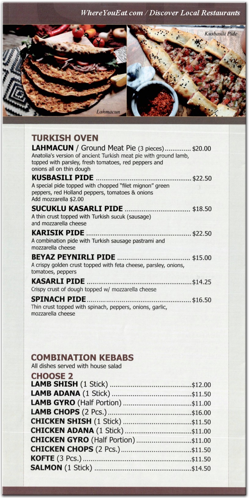 menu image