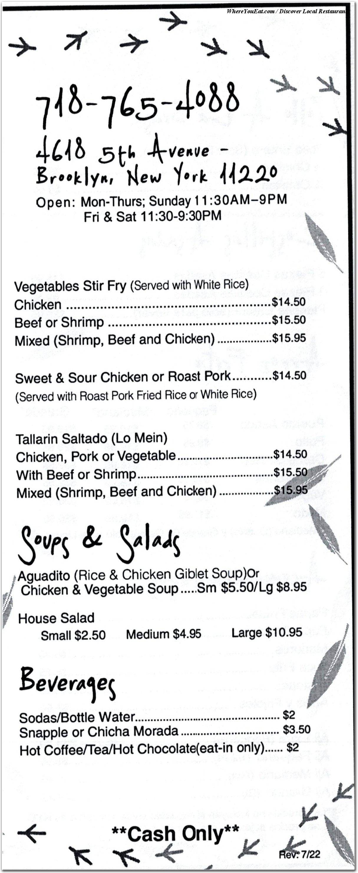 menu image