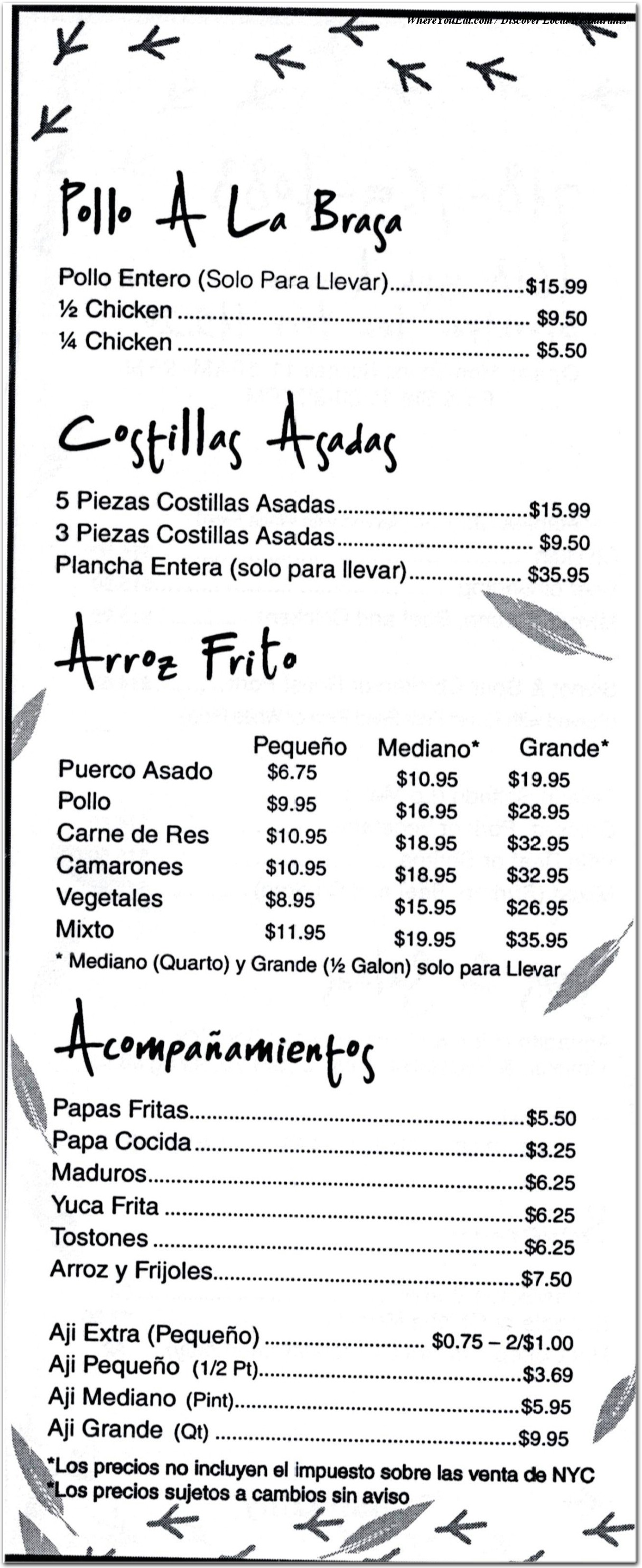 menu image