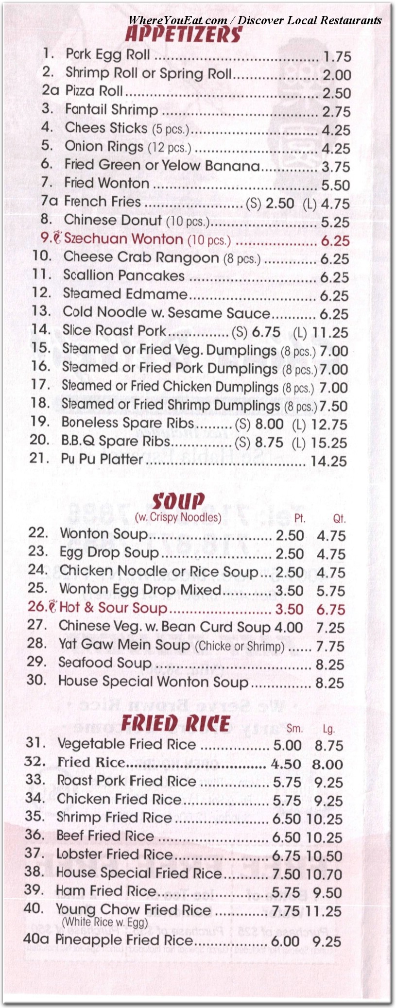 menu image