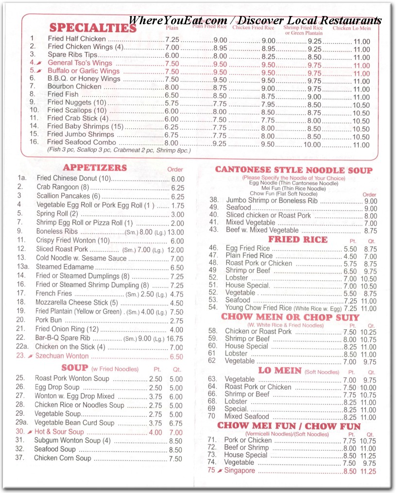 menu image
