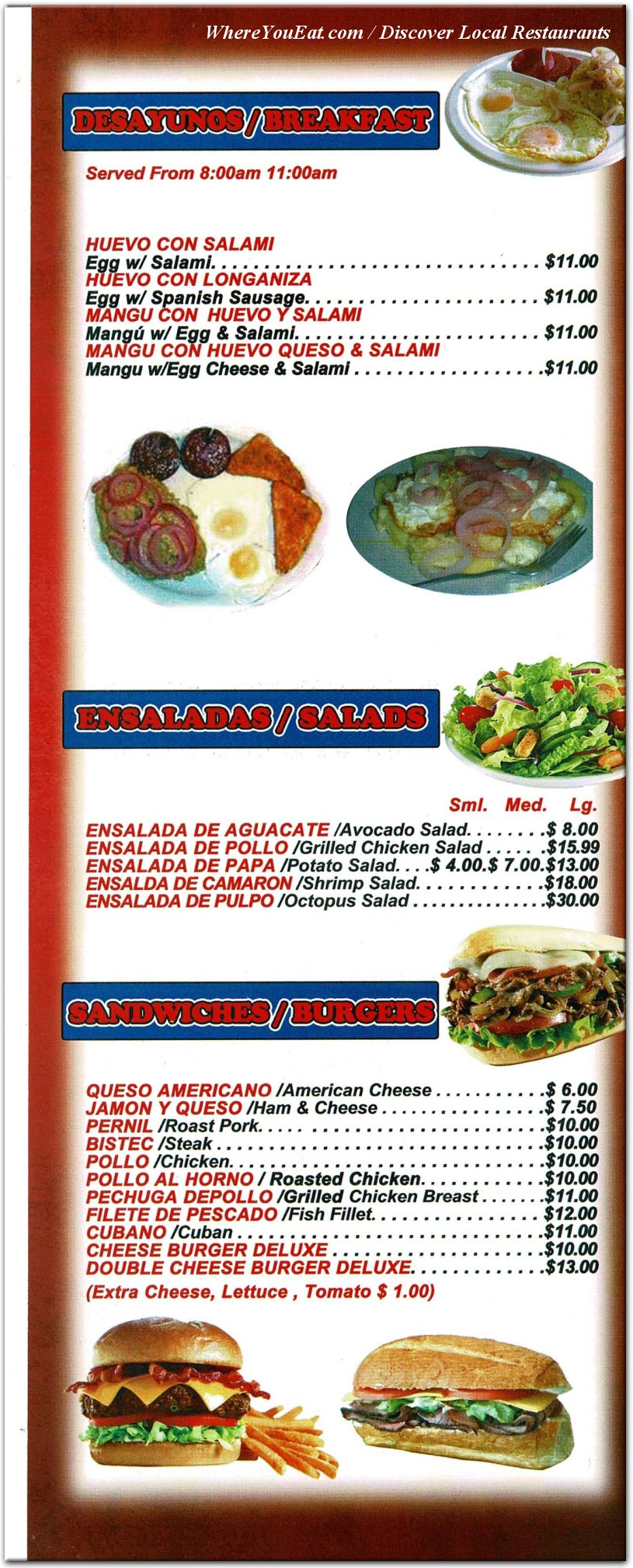 menu image