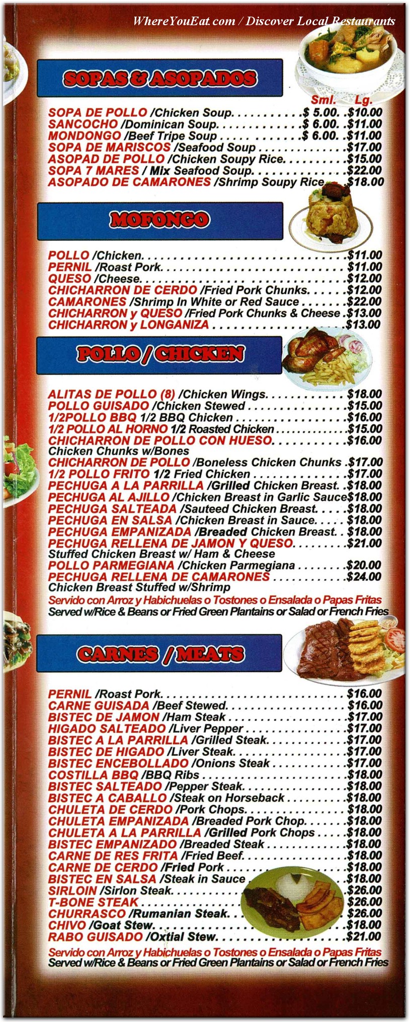 menu image