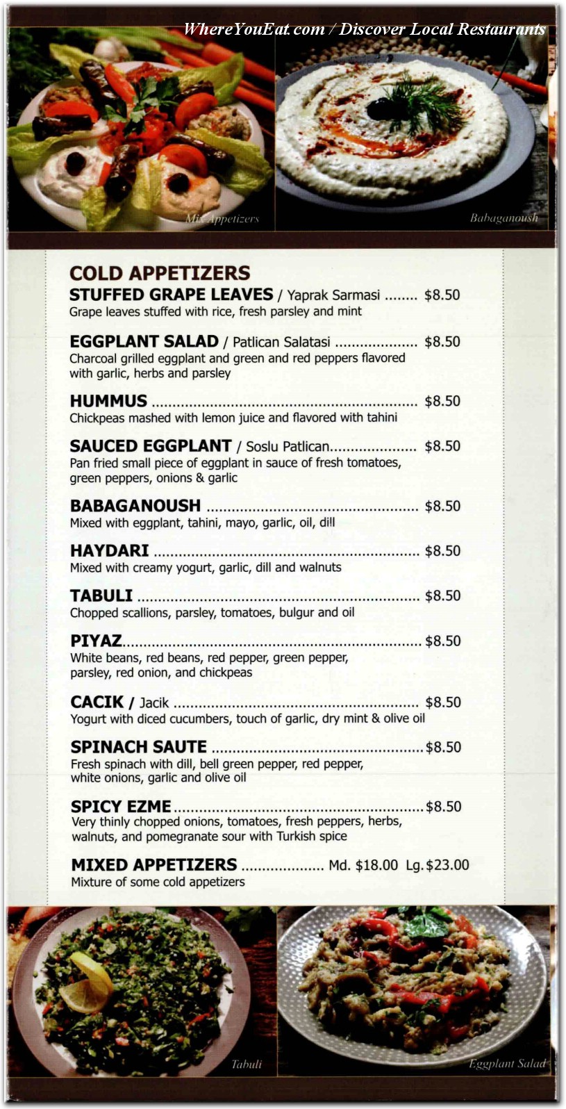 menu image