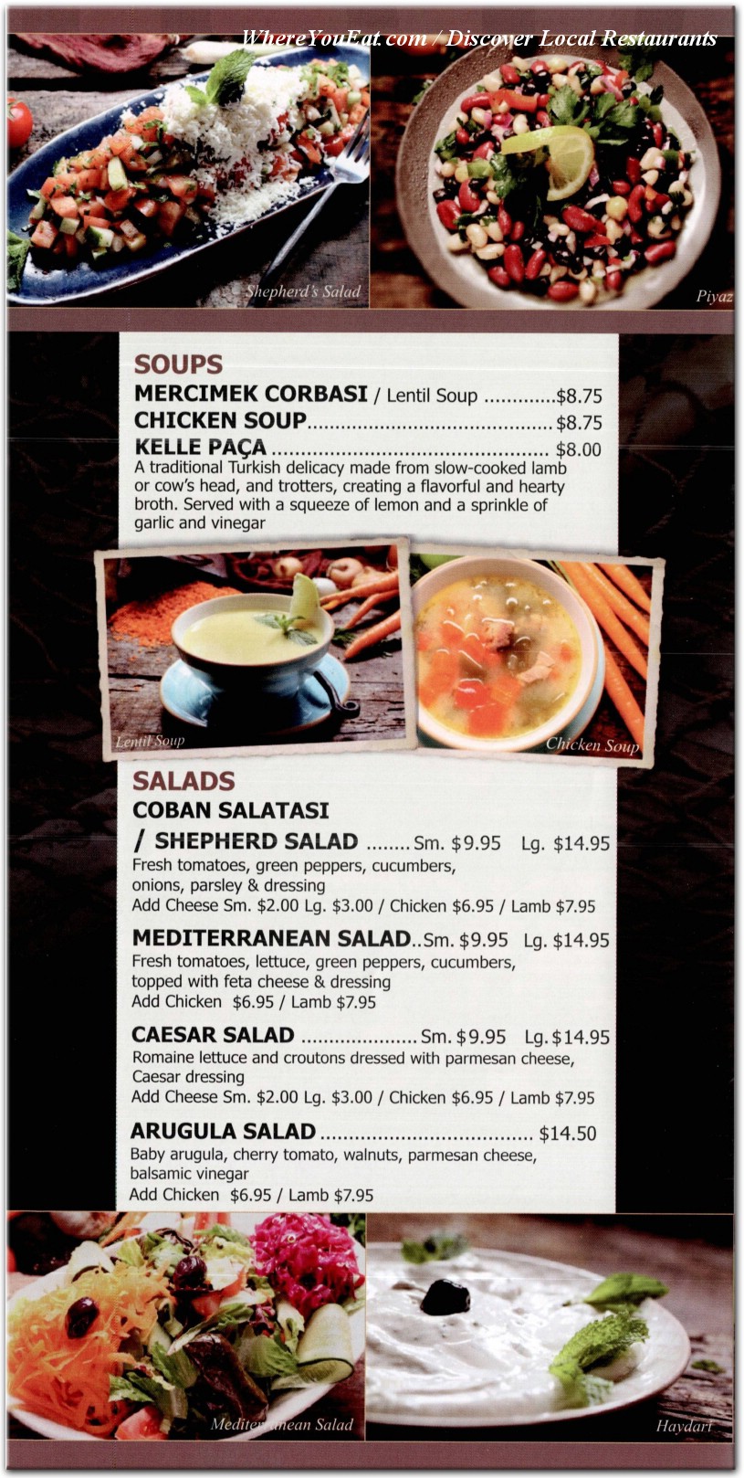 menu image