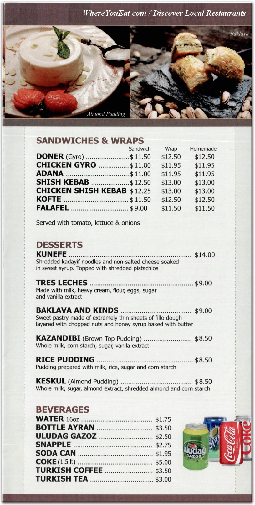 menu image