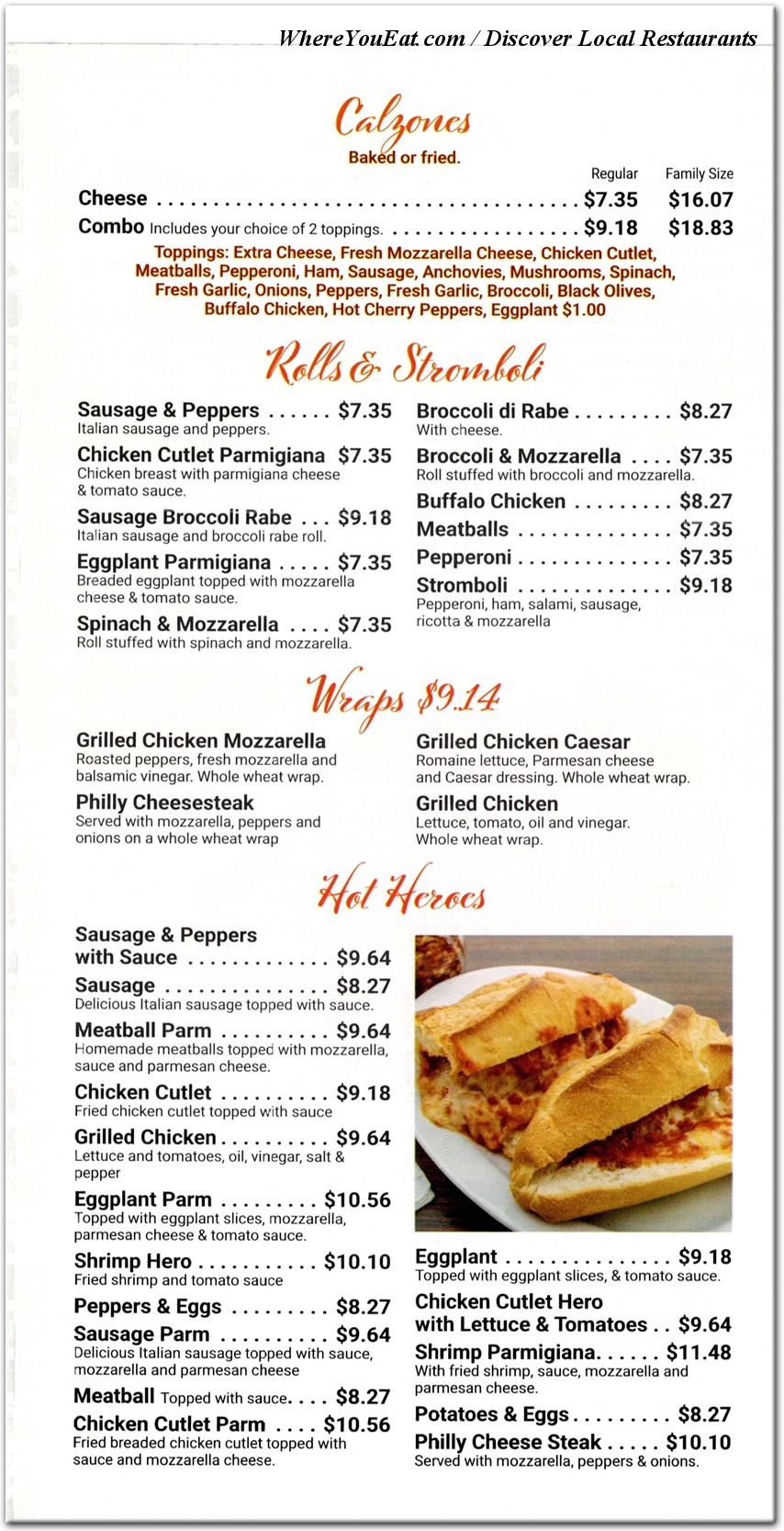 menu image