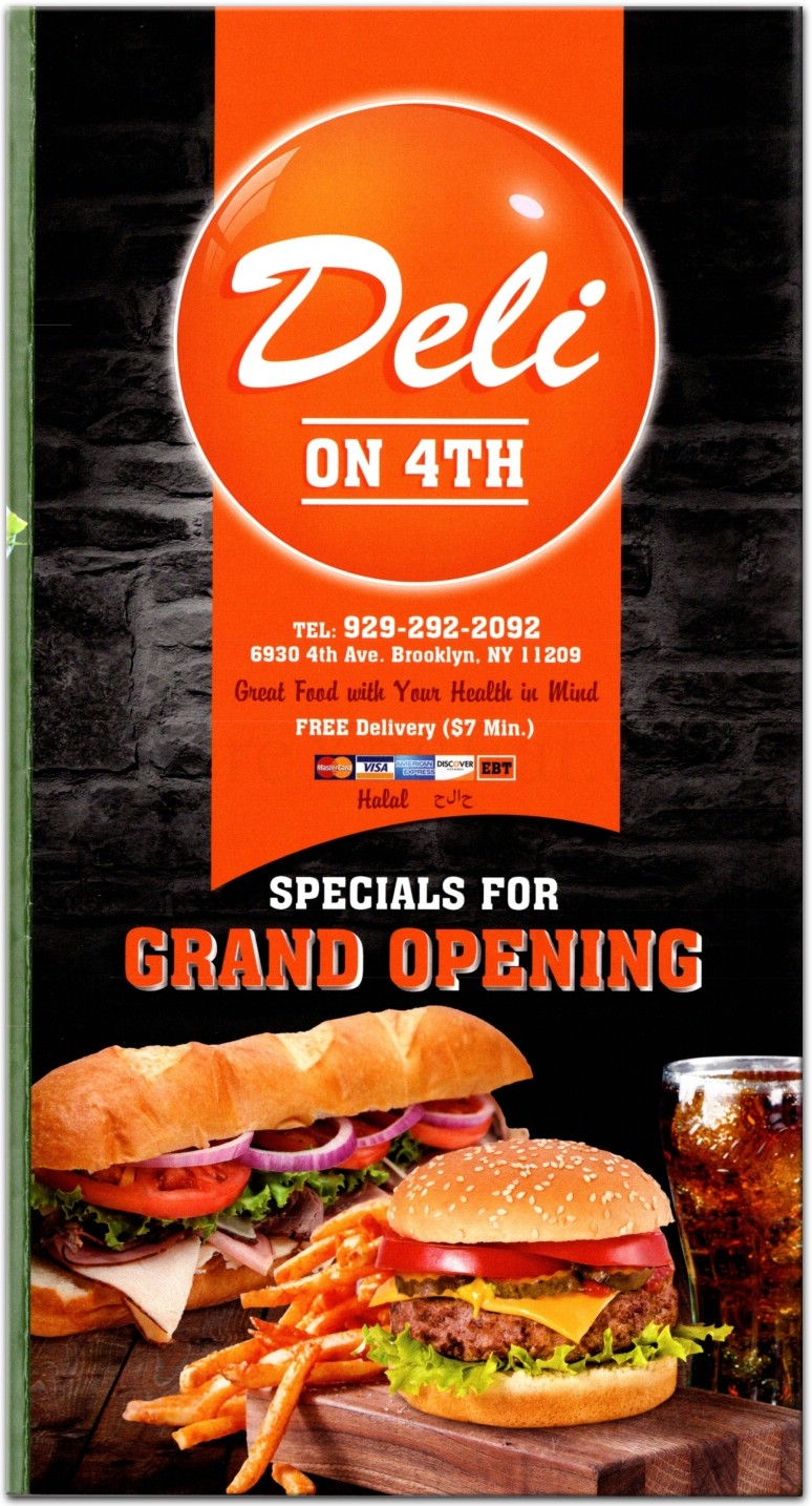 Deli on 4th Restaurant in Brooklyn / Menus & Photos