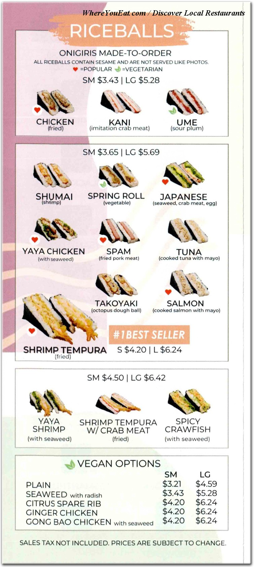 menu image