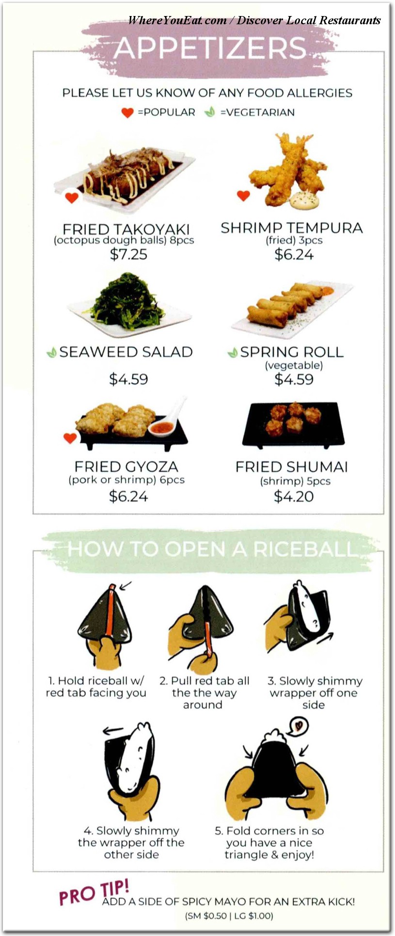 menu image