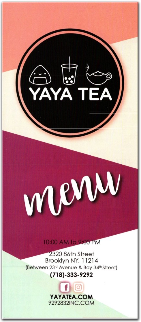 Yaya Tea Restaurant In Brooklyn / Official Menus & Photos