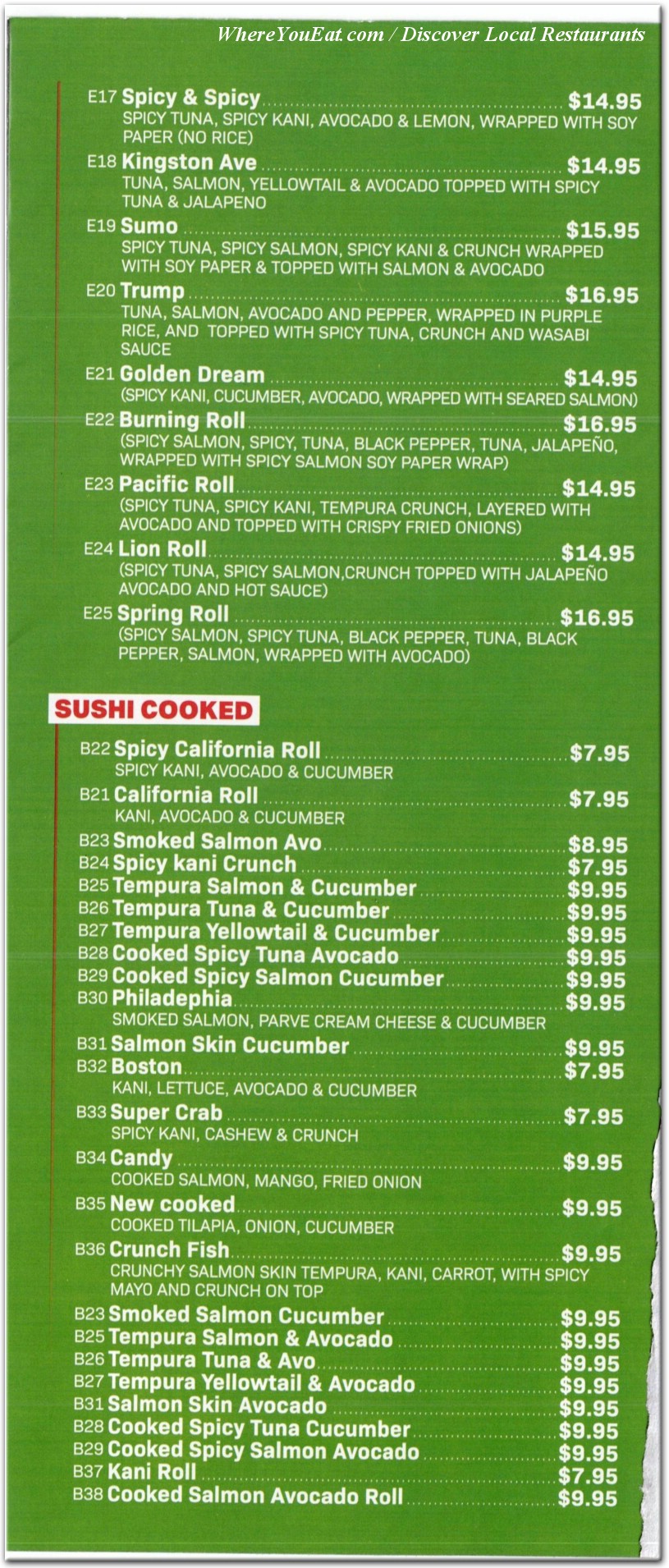 menu image