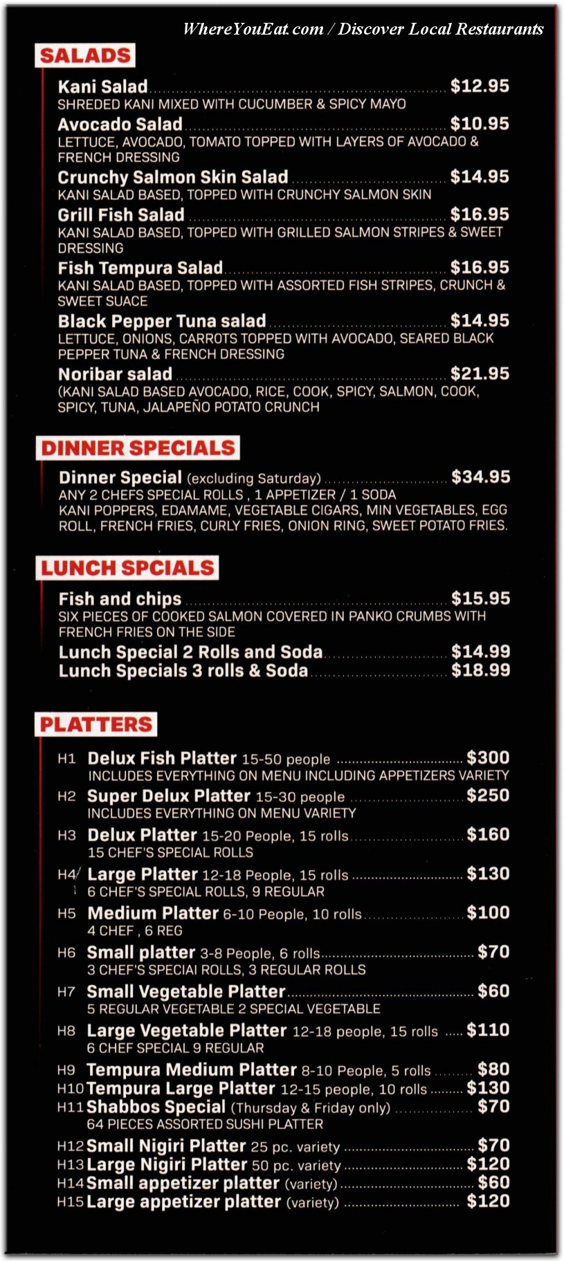 menu image