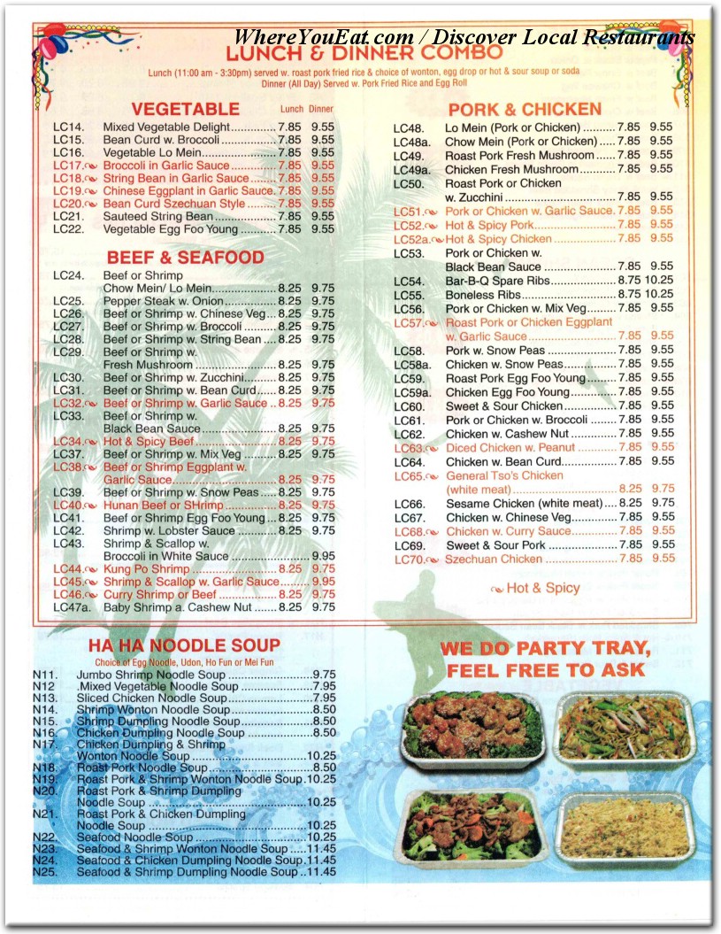 menu image