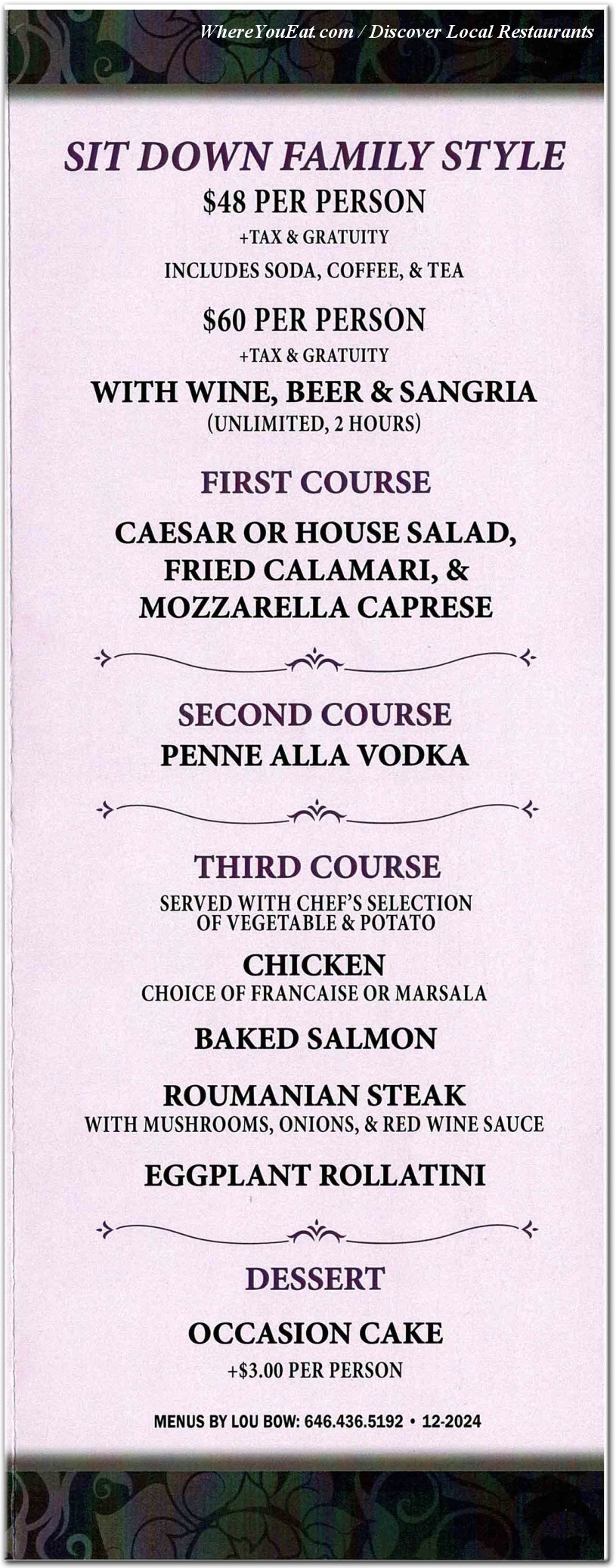 menu image