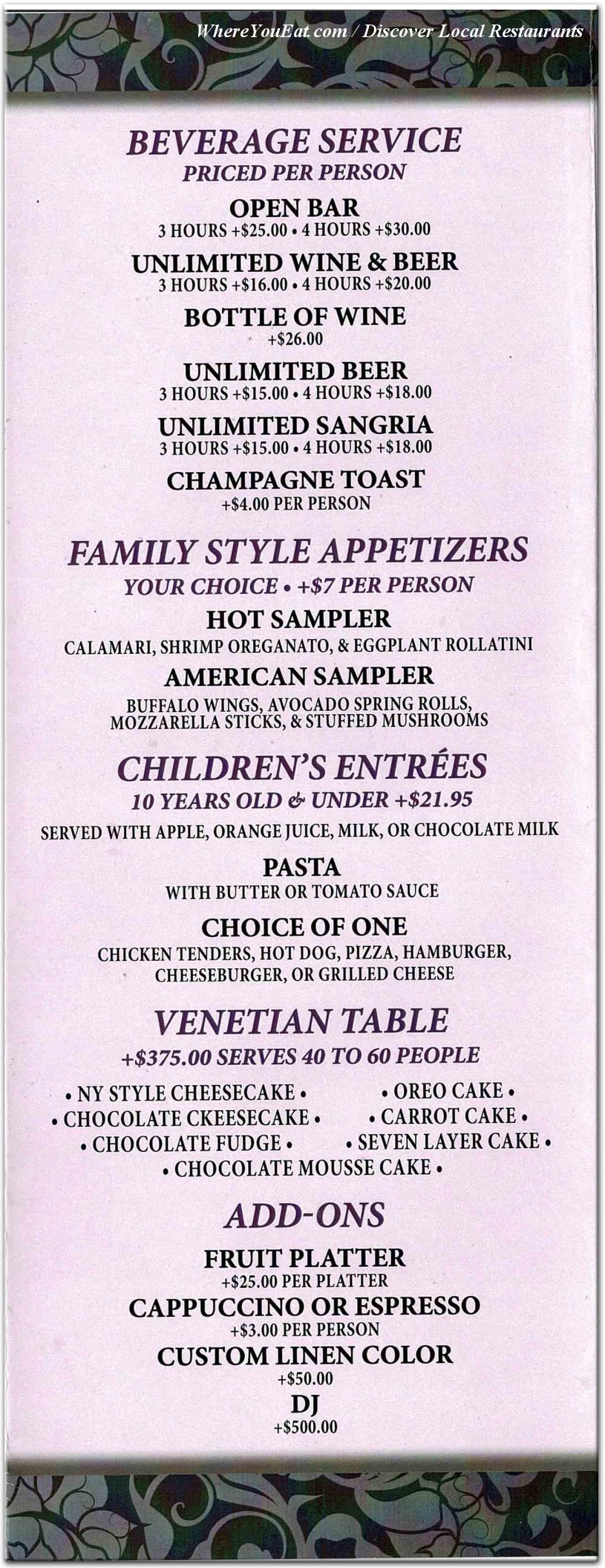 menu image