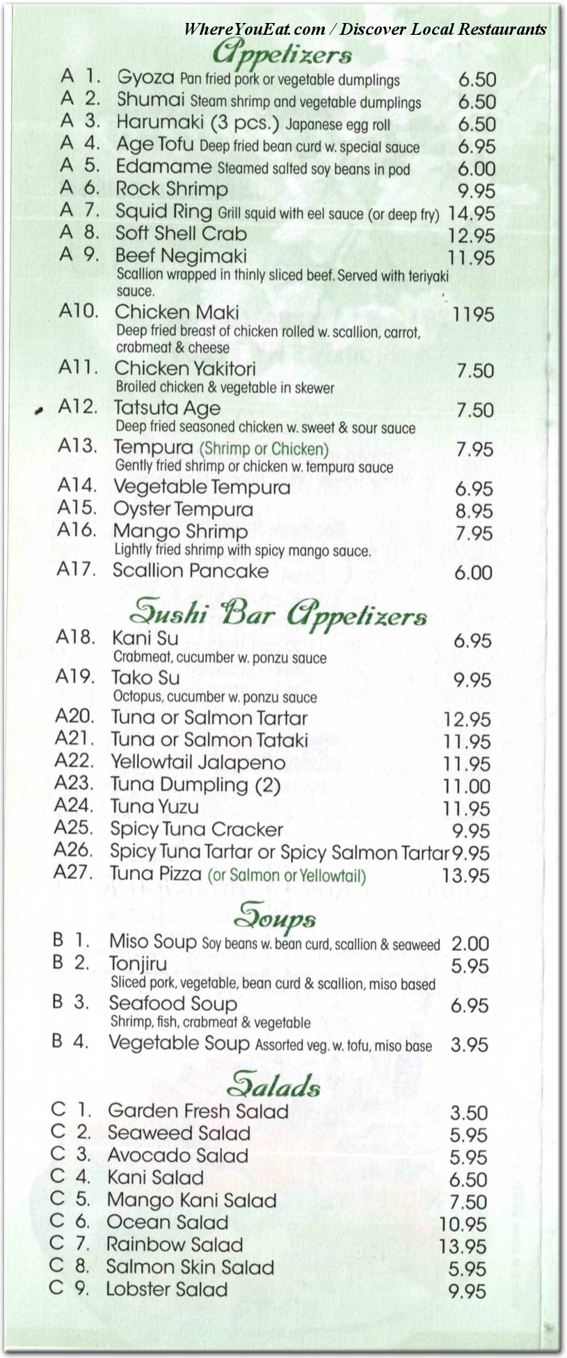 menu image