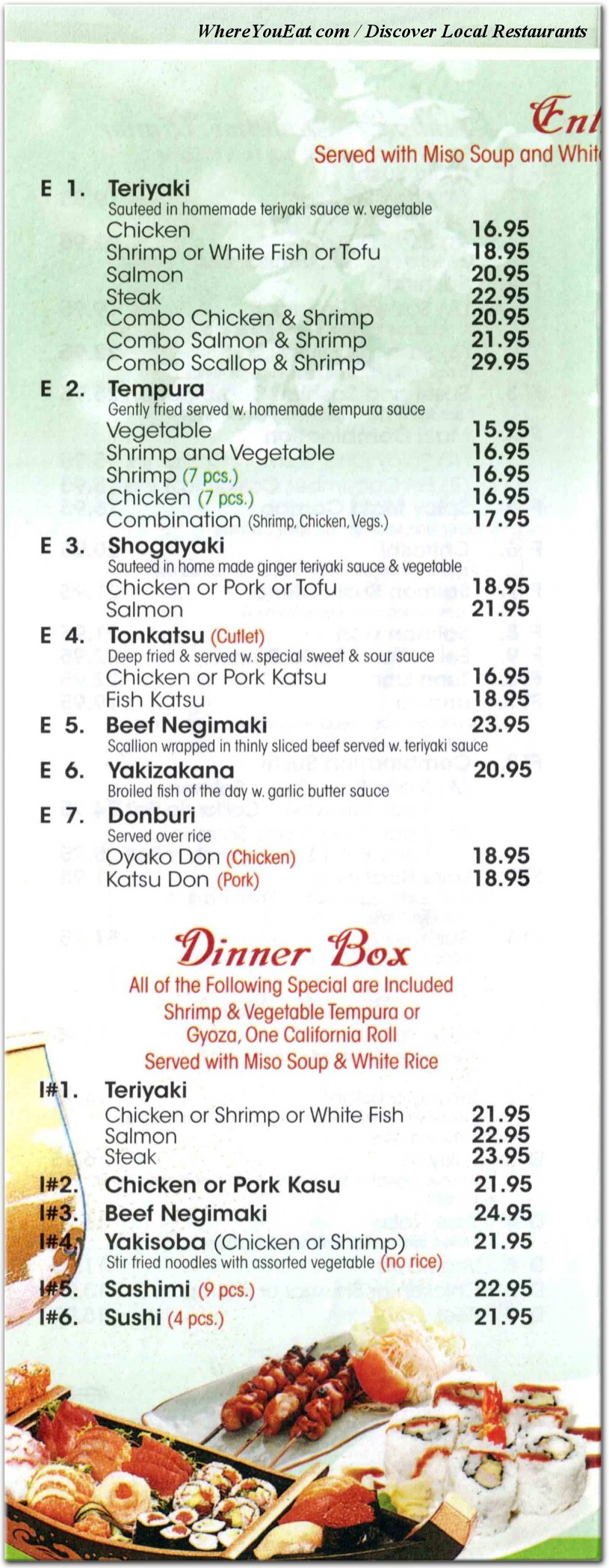 menu image