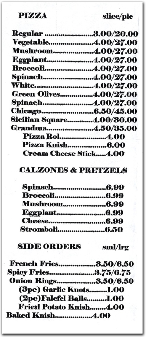 menu image