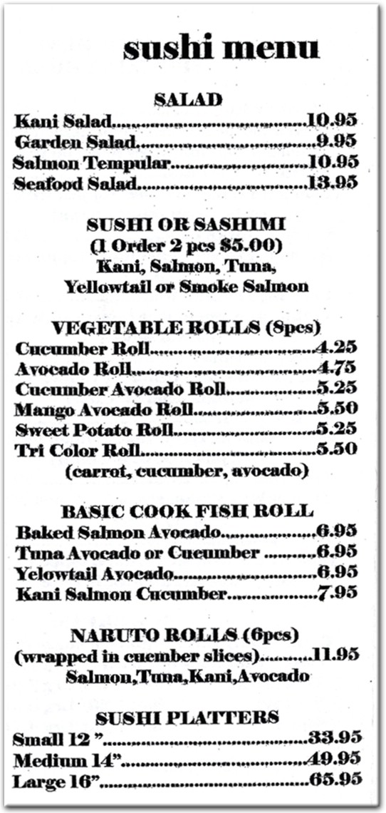 menu image