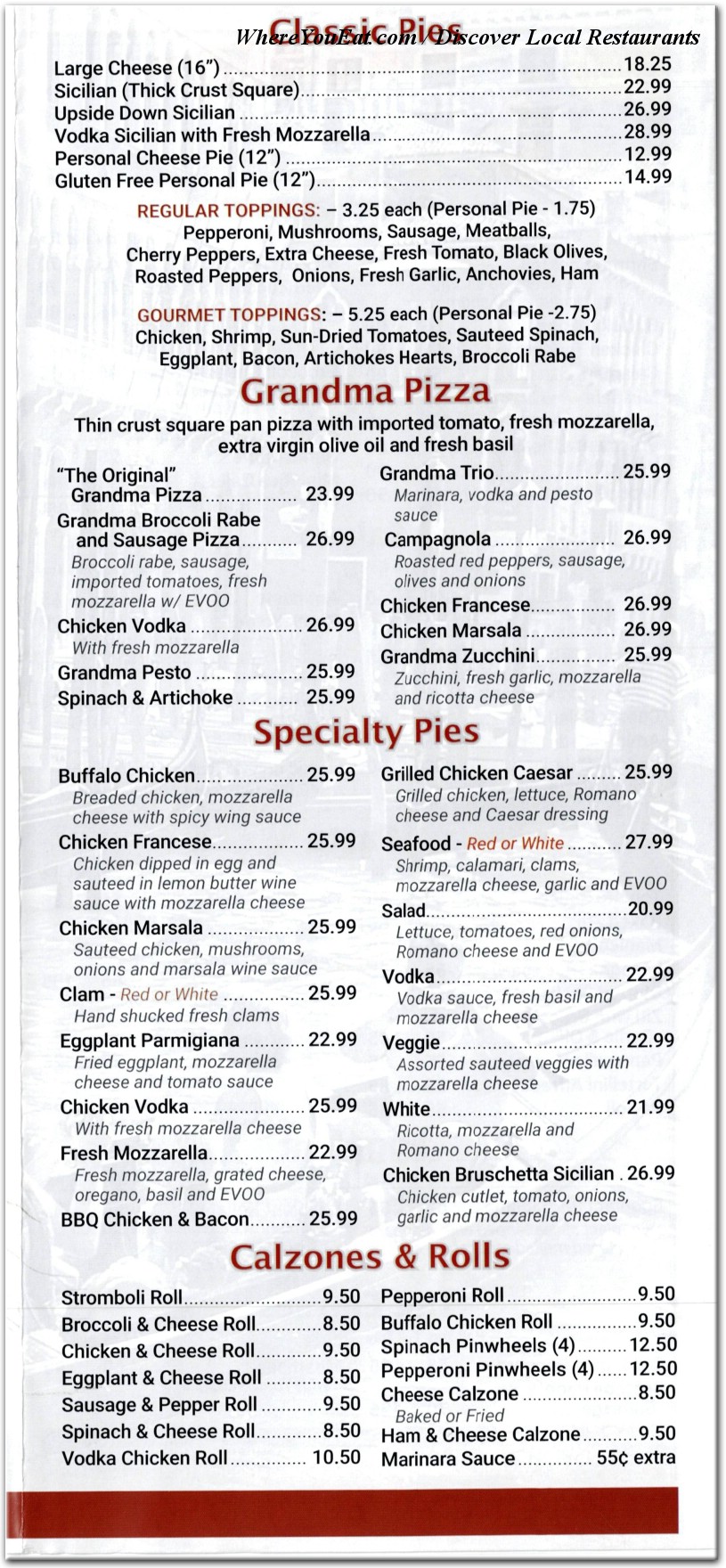 menu image