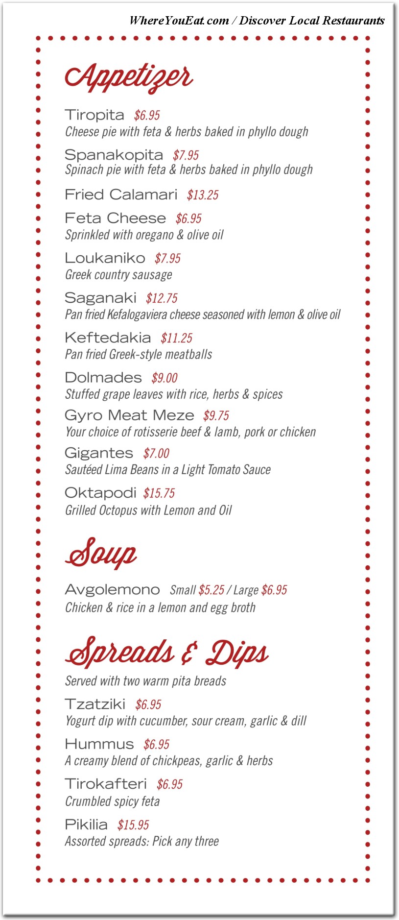 menu image