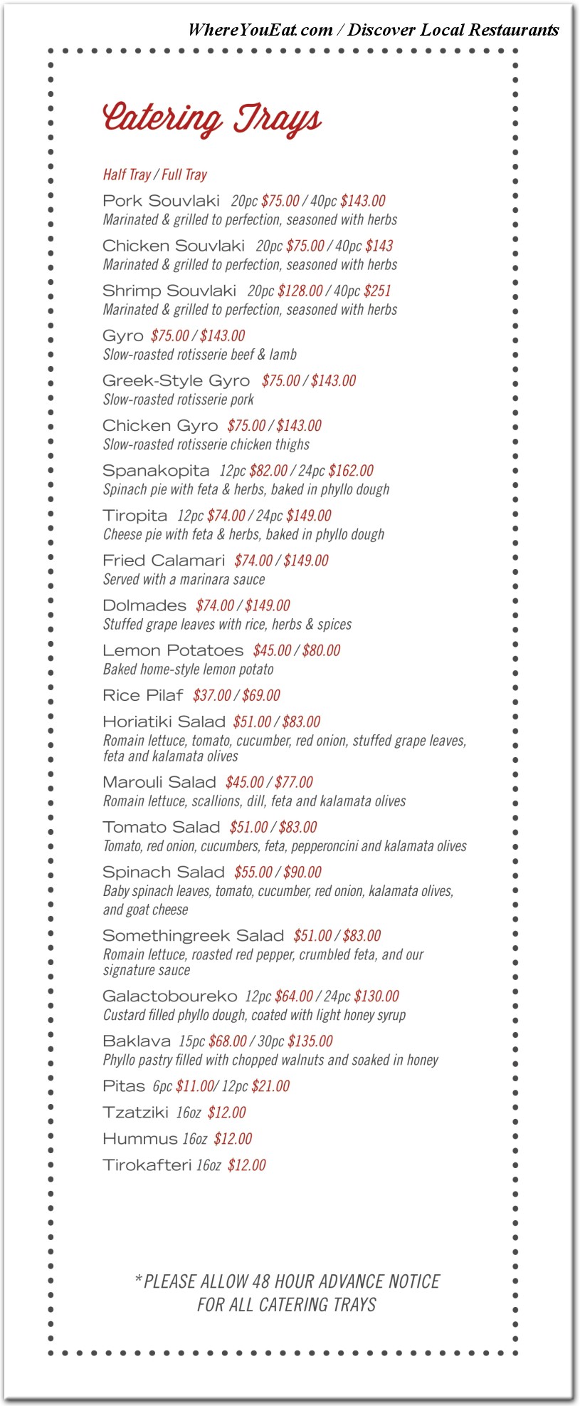 menu image