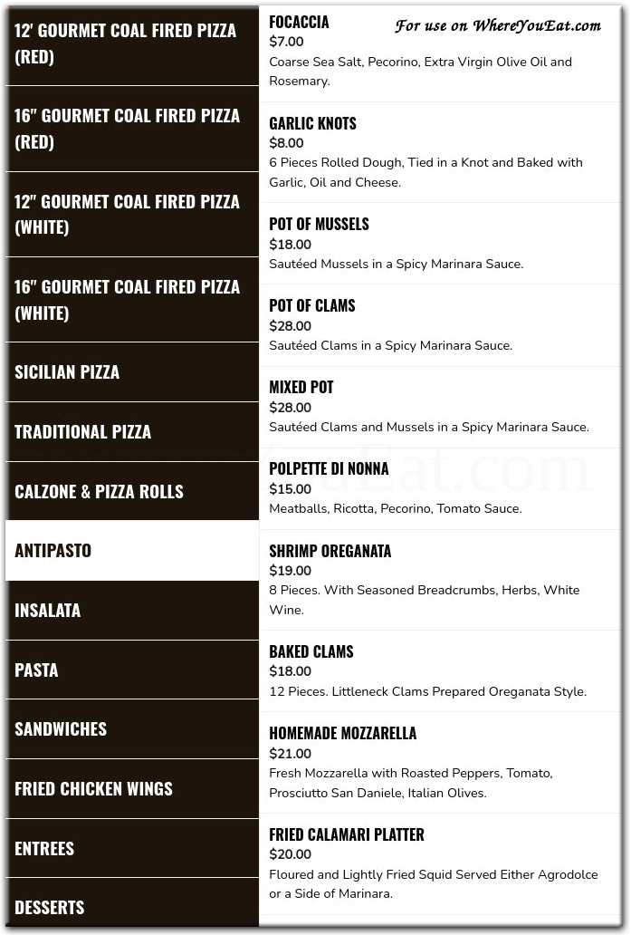 Campania Richmond Ave Restaurant in Staten Island / Official Menus & Photos