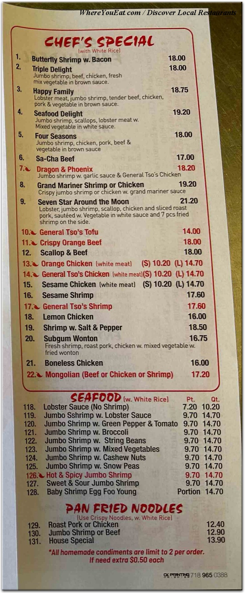 menu image