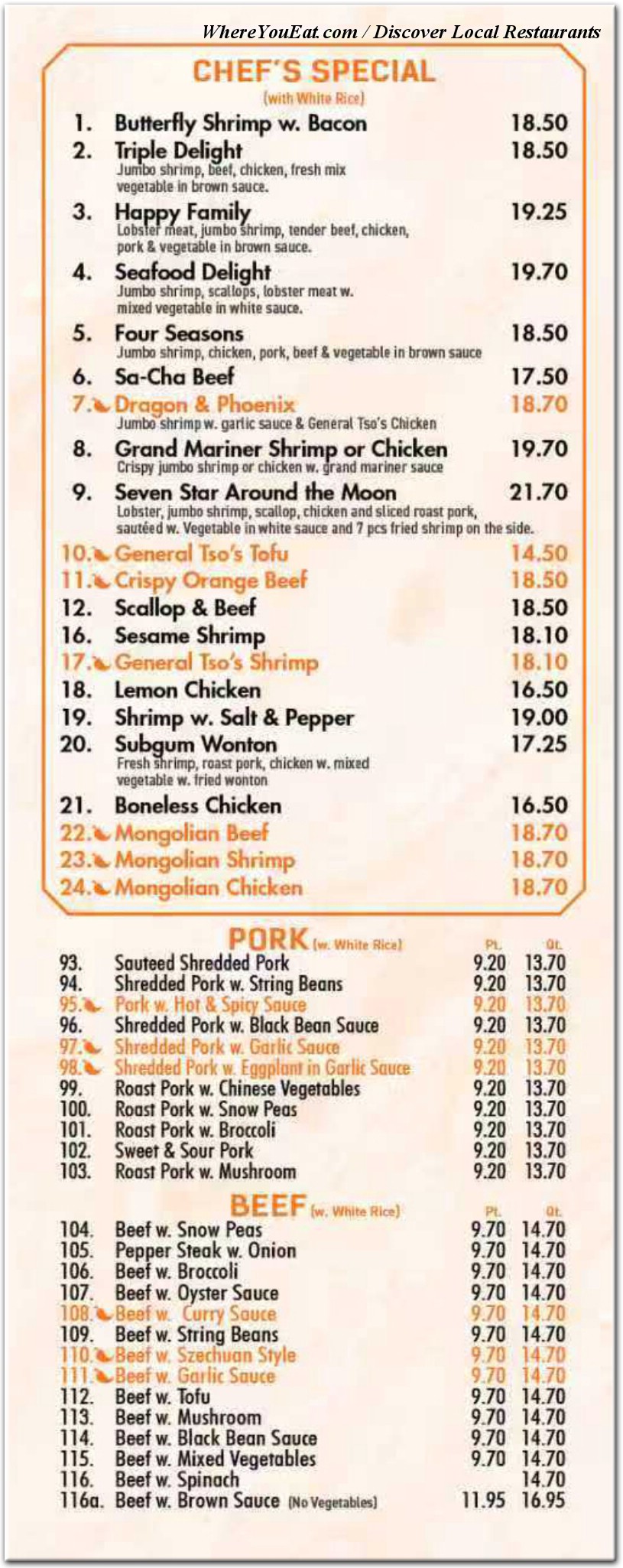 menu image