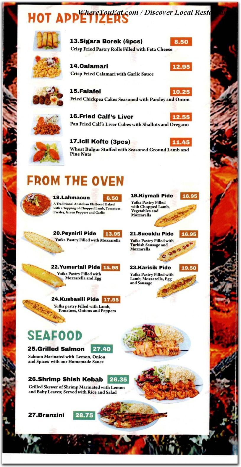 menu image