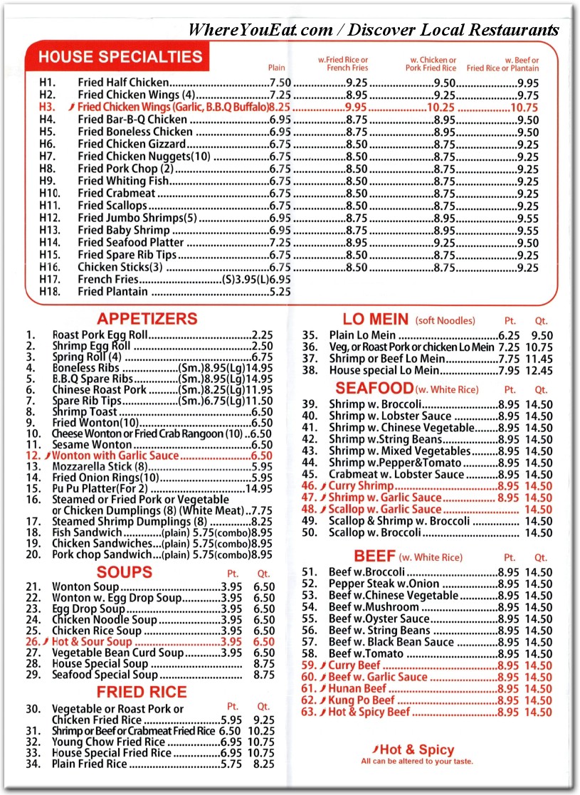 menu image