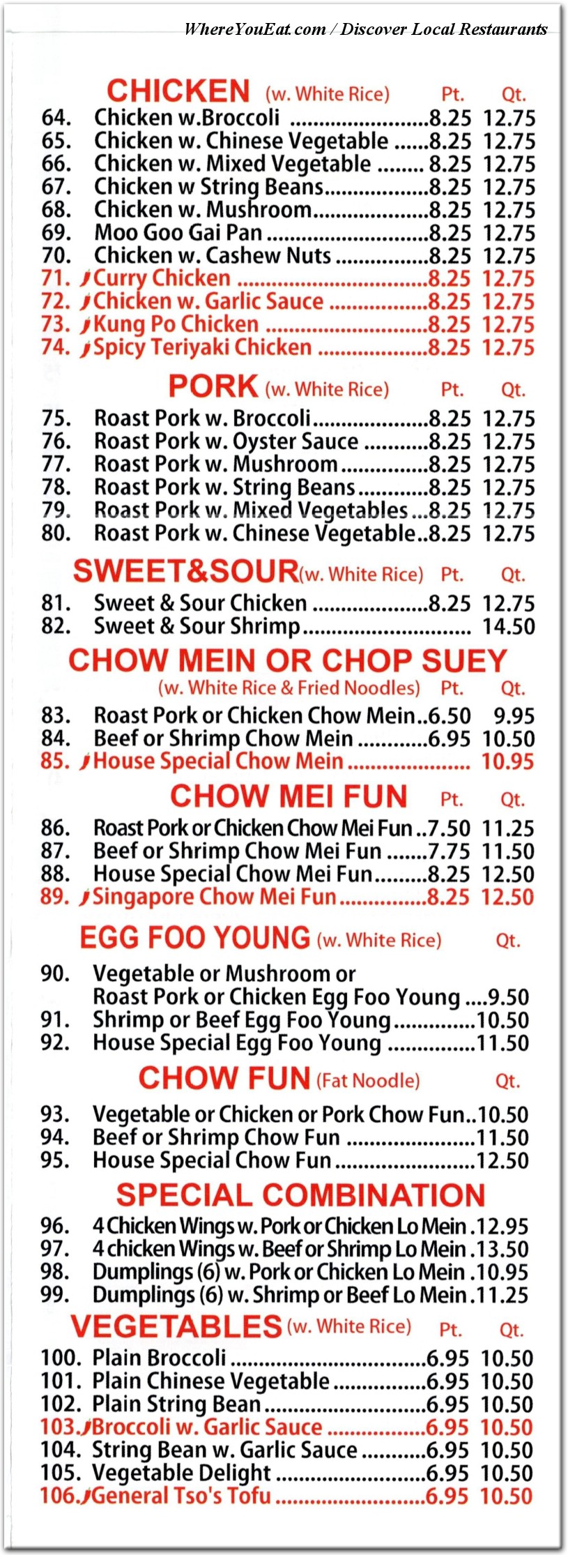menu image