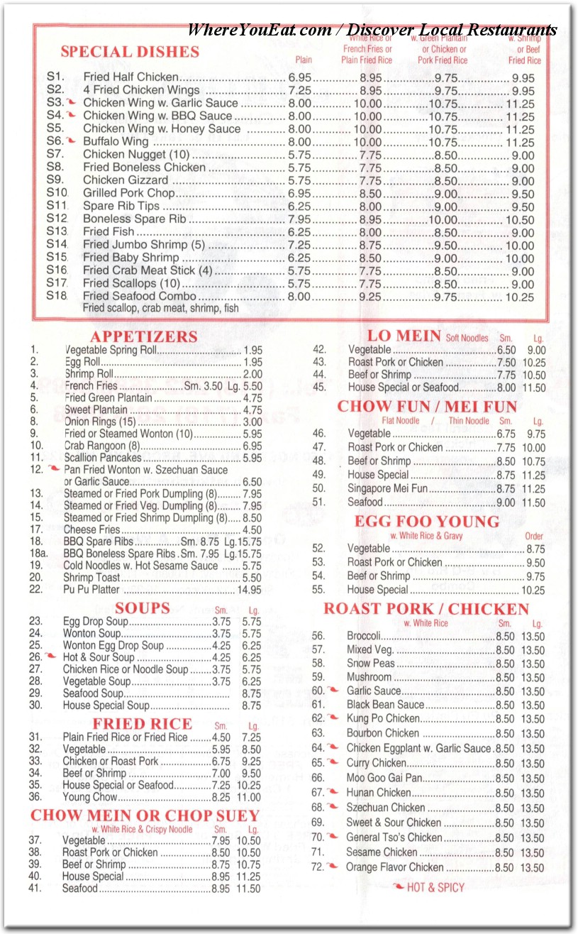 menu image