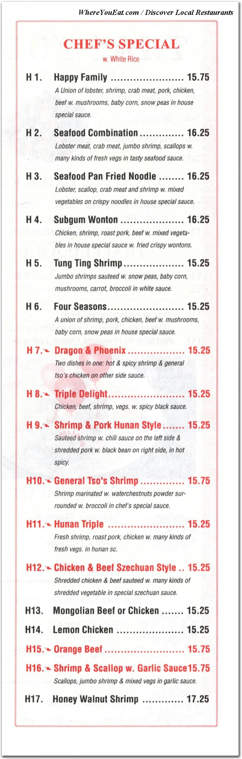 menu image