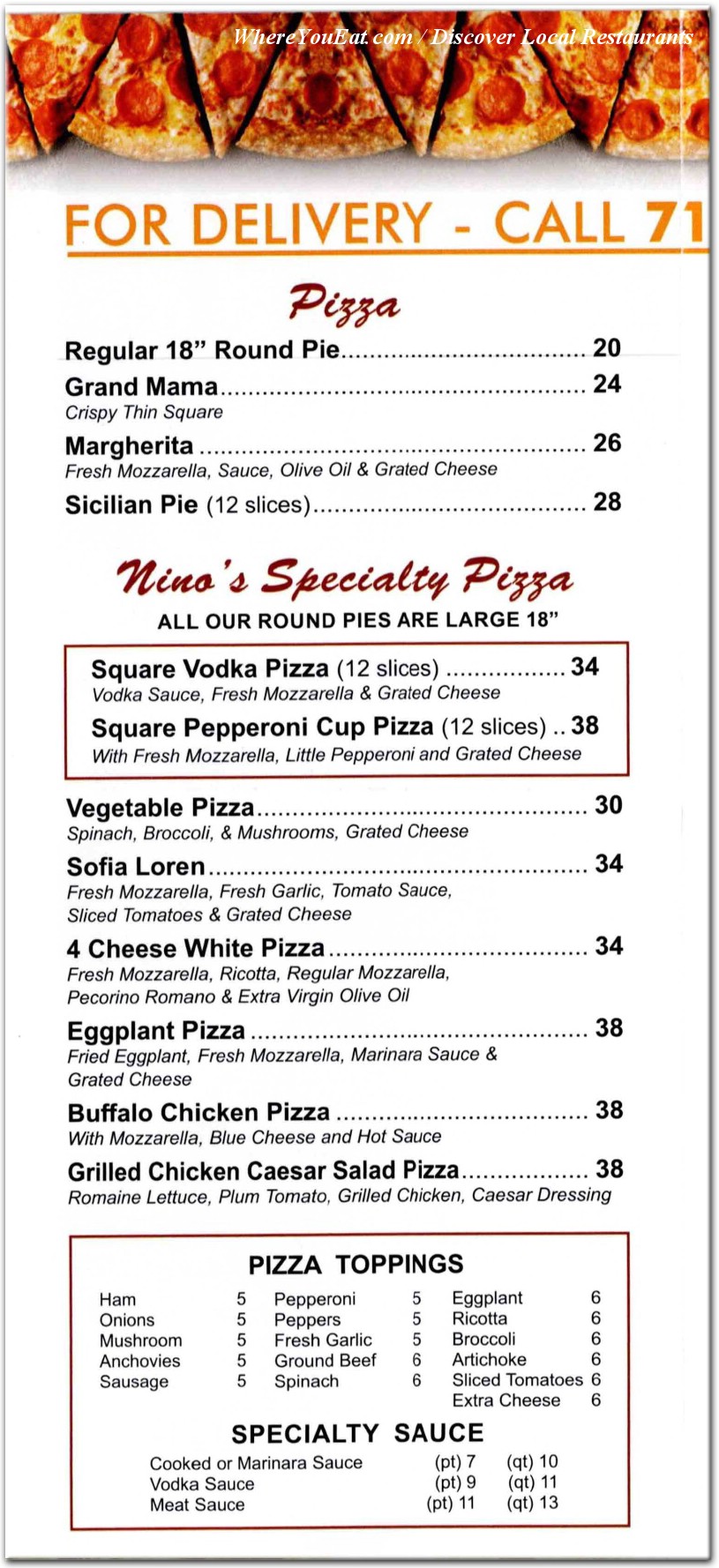 menu image